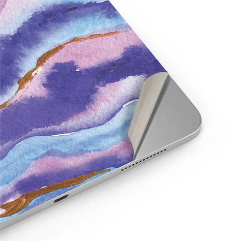 Blue Violet Watercolor Geode iPad Pro 13in M4 (2024) Skin