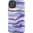 Blue Violet Watercolor Geode iPhone Cases
