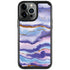 Blue Violet Watercolor Geode iPhone Cases