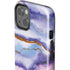 Blue Violet Watercolor Geode iPhone 15 Impact Case