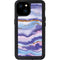 Blue Violet Watercolor Geode iPhone 15 Plus Waterproof Case