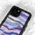 Blue Violet Watercolor Geode iPhone 15 Plus Waterproof Case