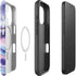 Blue Violet Watercolor Geode iPhone 16 Plus Magsafe Impact Case