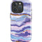 Blue Violet Watercolor Geode iPhone 16 Pro Impact Case