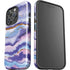 Blue Violet Watercolor Geode iPhone 16 Pro Impact Case