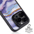 Blue Violet Watercolor Geode iPhone 16 Pro Kickstand Case