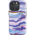 Blue Violet Watercolor Geode iPhone 16 Pro Magsafe Impact Case