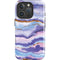 Blue Violet Watercolor Geode iPhone 16 Pro Max Impact Case