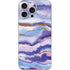 Blue Violet Watercolor Geode iPhone 16 Pro Max Skin