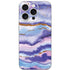 Blue Violet Watercolor Geode iPhone 16 Pro Skin