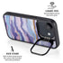 Blue Violet Watercolor Geode iPhone 16e Kickstand Case