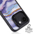 Blue Violet Watercolor Geode iPhone 16e Kickstand Case