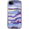 Blue Violet Watercolor Geode iPhone 16e Clear Case