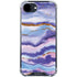 Blue Violet Watercolor Geode iPhone 16e Clear Case
