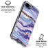 Blue Violet Watercolor Geode iPhone 16e Clear Case