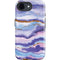 Blue Violet Watercolor Geode iPhone 16e Impact Case