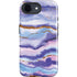 Blue Violet Watercolor Geode iPhone 16e Impact Case