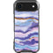 Blue Violet Watercolor Geode iPhone 17 Air Clear Case