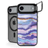 Blue Violet Watercolor Geode iPhone 17 Air Kickstand Case