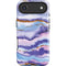 Blue Violet Watercolor Geode iPhone 17 Air Magsafe Impact Case