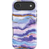 Blue Violet Watercolor Geode iPhone 17 Air Magsafe Impact Case