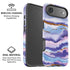 Blue Violet Watercolor Geode iPhone 17 Air Magsafe Impact Case