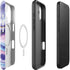 Blue Violet Watercolor Geode iPhone 17 Magsafe Impact Case