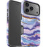 Blue Violet Watercolor Geode iPhone 17 Pro Impact Case