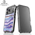 Blue Violet Watercolor Geode iPhone 17 Pro MagSafe Case