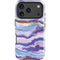 Blue Violet Watercolor Geode iPhone 17 Pro Max Impact Case