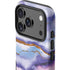 Blue Violet Watercolor Geode iPhone 17 Pro Max Impact Case
