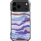 Blue Violet Watercolor Geode iPhone 18 Pro Max Clear Case