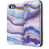 Blue Violet Watercolor Geode iPhone 7 Folio Case