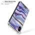 Blue Violet Watercolor Geode iPhone X/XS Clear Case