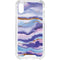 Blue Violet Watercolor Geode iPhone XS Clear Case