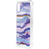 Blue Violet Watercolor Geode iPhone XS Clear Case
