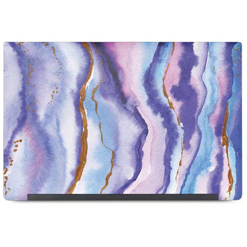 Blue Violet Watercolor Geode Dell Latitude Skin