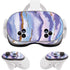 Blue Violet Watercolor Geode Meta Quest 3S Skin