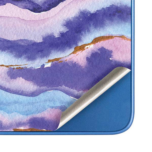 Blue Violet Watercolor Geode Moto G Play 4G (2024) Skin