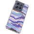 Blue Violet Watercolor Geode Moto G Play 5G (2025) Clear Case