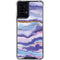 Blue Violet Watercolor Geode Moto G Power 5G (2024) Clear Case