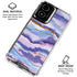 Blue Violet Watercolor Geode Moto G Power 5G (2024) Clear Case