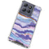 Blue Violet Watercolor Geode Moto G Power 5G (2025) Clear Case