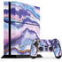 Blue Violet Watercolor Geode PlayStation PS4 Skins