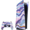 Blue Violet Watercolor Geode PlayStation PS5 Skins