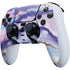 Blue Violet Watercolor Geode PS5 DualSense Edge Pro Controller Skin