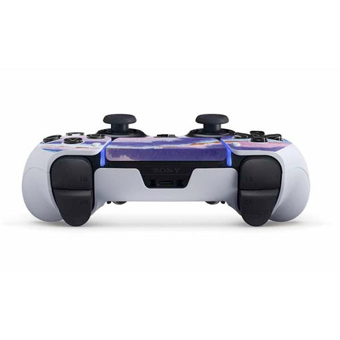 Blue Violet Watercolor Geode PS5 DualSense Edge Pro Controller Skin