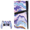 Blue Violet Watercolor Geode PS5 Pro Bundle Skin