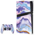 Blue Violet Watercolor Geode PS5 Pro Bundle Skin