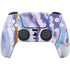 Blue Violet Watercolor Geode PS5 Pro Disk Bundle Skin